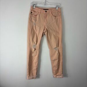 KanCan Cropped Jeans Women’s 27 Light Peachy Color High Rise Stretch Slimming